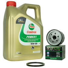 Castrol Power 1 15W50 Öl + Ölfilter BMW F700GS F800GS F800R ab Bj 2007
