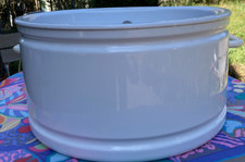 Alape Waschbecken aus dem Jahr 2000 - weiß mit hellgrauem Rahmen