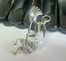 XL Kokopelli Anhänger 925 Silber AMULETT  Hopi Indianer Indianerschmuck Schamane