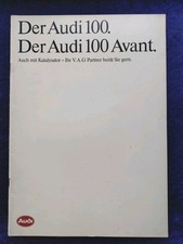 AUDI 100 und 100 Avant Typ 44 Prospekt 7.1985   mit Farben und Polstern