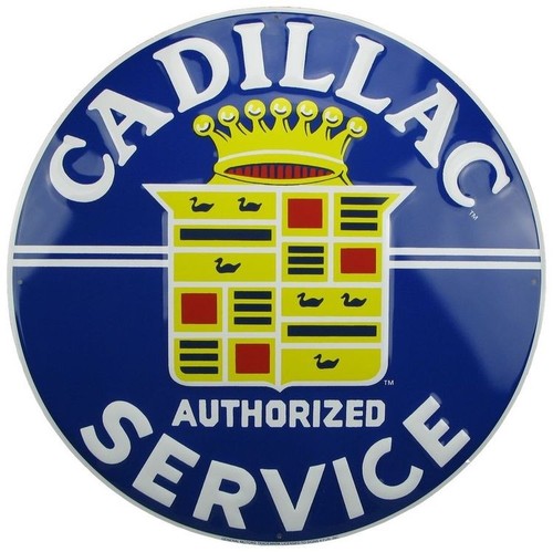 Cadillac blechschild 60cm - cadillac,