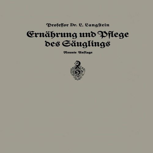 Ernahrung und pflege des - und,