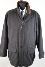 Trek & Travel dunkelgrauer Mantel Gr.56/XXL Wolle Polyester Kaschmir Top Zustand