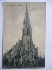 AK Vietz Ostbahn Kr. Landsberg / Warthe Kirche