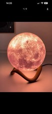 3D Moon Lamp with warm LED