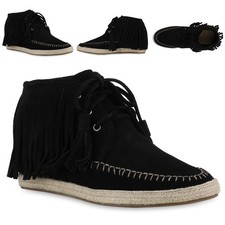 Damen Mokassins Stiefeletten