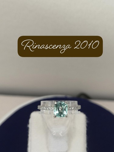 Gold ring 585 mit - ring, blue