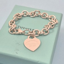 Tiffany & Co Return To Heart Sterlingsilber klobige Kette Statement Armband 7"