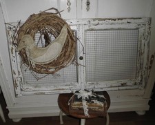 Vintage FENSTER / Doppelfenster, Glas - Draht