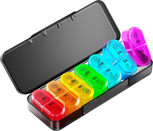 Tablettenbox tage morgens - tablettenbox,