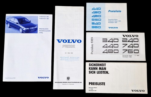 Volvo preislisten sammlung - 5x,