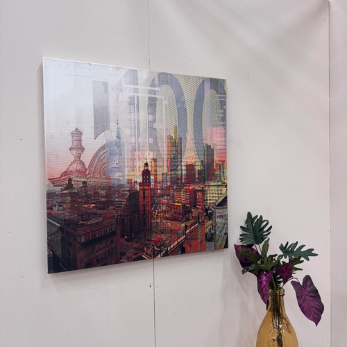 Wandbild 90x90 frankfurt - -,