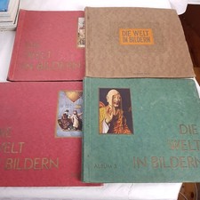 Zigarettenbilder-Album DIE WELT IN BILDERN 2 3 4 Zeppelin Boxer Technik luftfahr