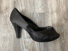 Graceland Peeptoes Pumps Schwarz ca 9,5cm Absatz Größe 38