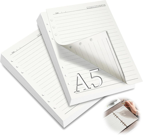 Ringbucheinlagen liniert 2 - a5, liniert,