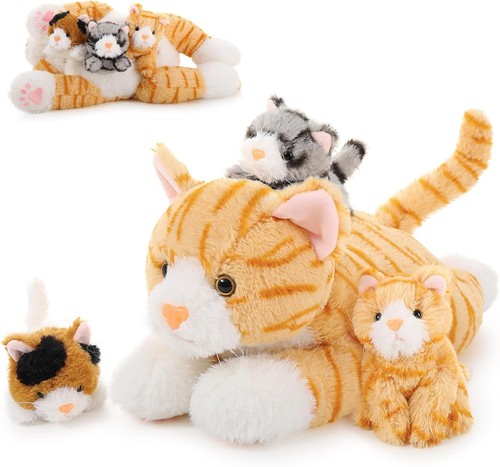 Gelb katze plüschtier xxl - plüschtier,
