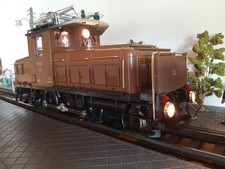 RARITÄT-SAMMLERZUSTAND! LGB RhB – “Bügeleisen“ Ge 2/4 in OVP mit Direkt-Decoder!