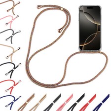 Handykette für Apple iPhone 16 Serie Hülle Handyhülle mit Band Hülle mit Kordel