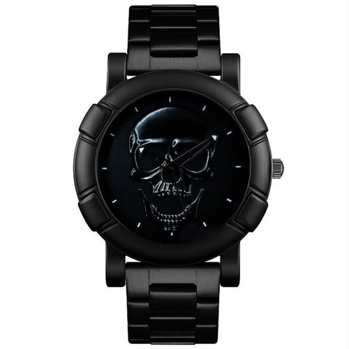 Totenkopf herrenuhr edelstahl - totenkopf,