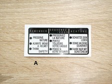 Aufkleber Warnaufkleber