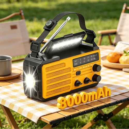 Solar radio 8000 mah - solar,