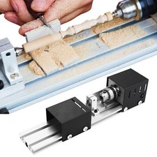 Mini Drehmaschine Perlen Maschine 24V Holzbearbeitung DIY Tischdrehbank DHL