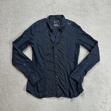 G-STAR RAW Damen Hemd Shirt Gr S Retro Jeans Cowboy Western Bluse 8408 Blau