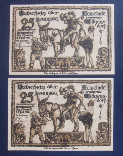 Notgeld gemeinde wittgensdorf - notgeld,