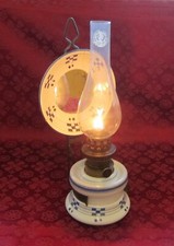 Herrliche Petroleumlampe Würfeldekor Würfelmuster Prima Rundbrenner Jugendstil