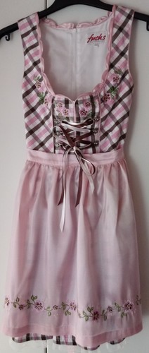 Fuchs dirndl weiß rosa - dirndl, weiß-rosa-braun
