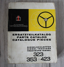 Original IHC Ersatzteilkatalog Dieselschlepper 323 353 423
