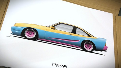 Opel manta tuning poster - opel, b