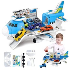 Transport Flugzeug Spielzeug Transport Cargo Flugzeug mit Auto Spielzeug Set DE