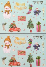 60x WEIHNACHT STICKER 03-03