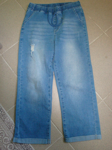 Krempeljeans m mit - krempeljeans, gr.m