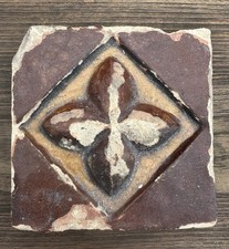 Steinzeug Tonkeramik antik alt Fliese Kachel historisch maurisch