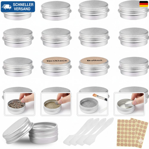 Aluminium leer döschen - aluminium, döschen,24