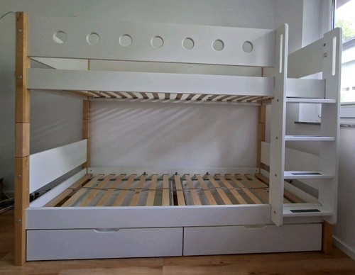 Flexa white stockbett 90x200 - flexa,