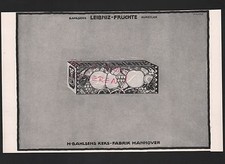 HANNOVER, Werbung 1915, H. Bahlsens Butter-Keks-Fabrik AG LEIBNIZ-FRÜCHTE