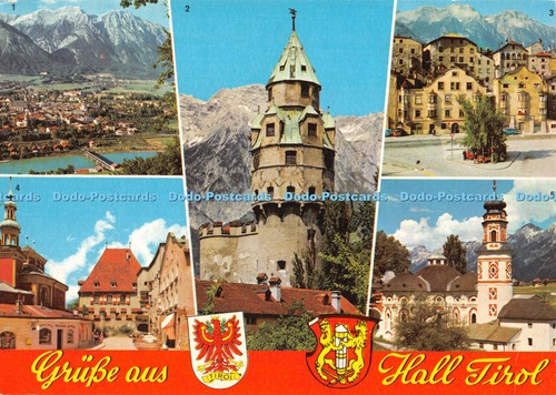 D060337 grusse aus hall tirol - d060337,