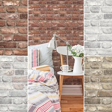 Vlies Tapete Stein Mauer Bruchstein Ziegelstein Klinker versch. Farben