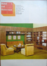 MÖBEL UND WOHNRAUM 1-1981 Januar DDR Raumgestaltung Leuchten Schrankwand Gardine