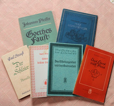 6 alte Hefte/ Taschenbücher - Goethe / Nibelungenlied / Pole Poppenspäler