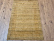 Gabbeh Teppich Schurwolle handgeknüpft Streifendesign