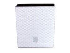 Prosperplast Pflanzkübel »Rato Low« in Rattanoptik (Weiß, 400x400x408) - B-Ware 