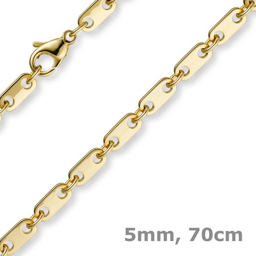 5mm kette collier plattenkette - 5mm,
