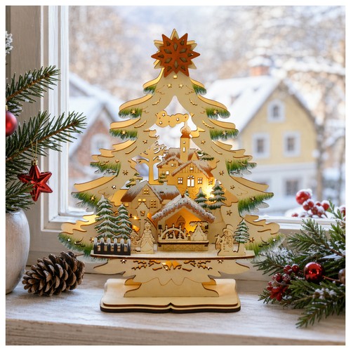 Led schwibbogen weihnachtsbaum - schwibbogen,