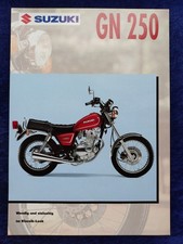 Suzuki GN 250 Prospekt  2 Seiten