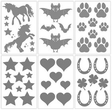 Bügelbild reflektierende Aufbügler, Applikation, Motivauswahl - bessere Sichtbar