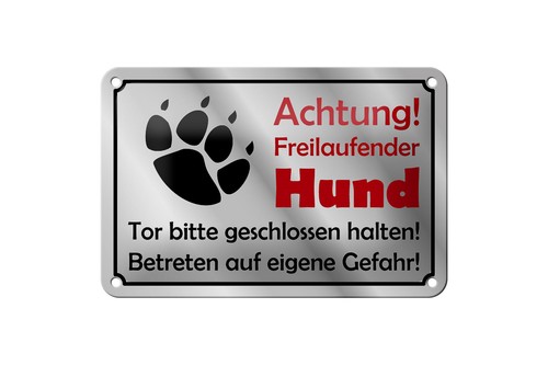 Blechschild hinweis 18x12cm - blechschild,